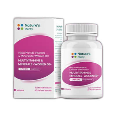 مای دارو - کپسول مولتی ویتامین و مینرال خانم های بالای 50 سال نیچرز پلنتی