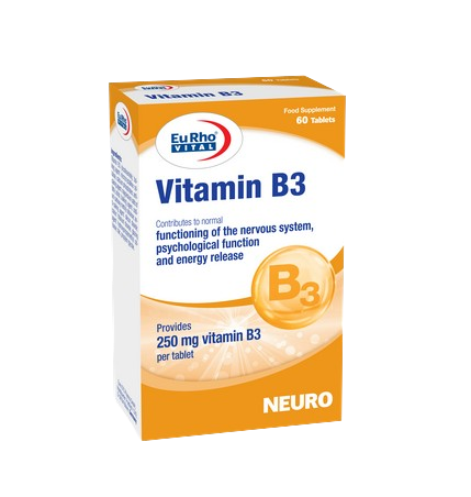مای دارو - قرص ویتامین B3 250 میلی گرم یورو ویتال