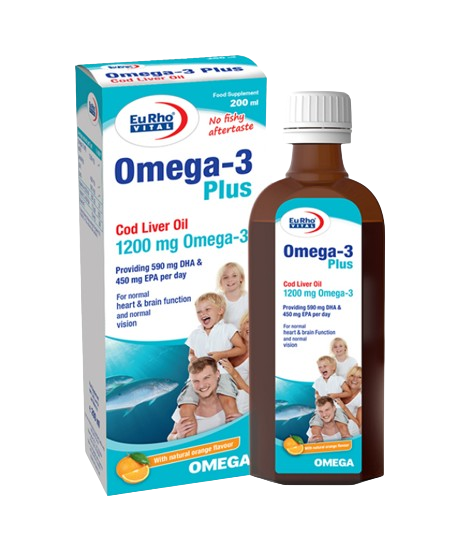 مای دارو - شربت امگا 3 پلاس یورو ویتال