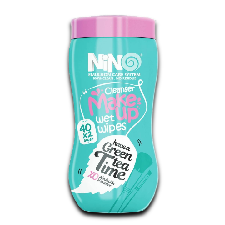 مای دارو - دستمال مرطوب آرایش چای سبز نینو