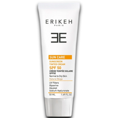 مای دارو - کرم ضد آفتاب بژ طبیعی SPF50 مناسب پوست‌ های خشک و نرمال اریکه