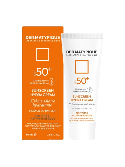 مای دارو - ضد آفتاب کرم هیدرا . ضد آفتاب پوست خشک SPF50 (بی رنگ) درماتیپیک
