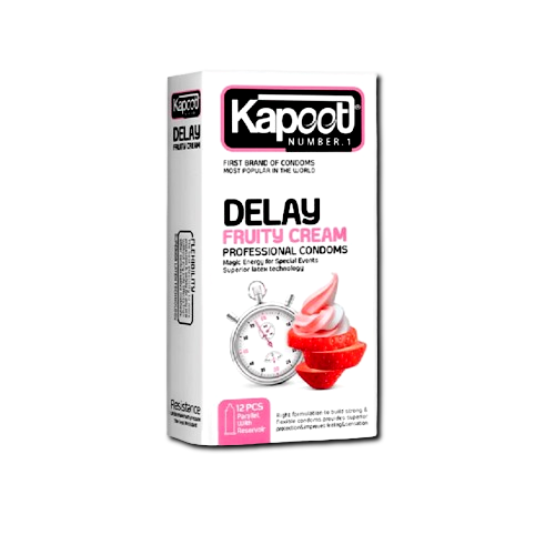 مای دارو - کاندوم تاخیری میوه ای Delay Fruity Cream (12عددی) کاپوت