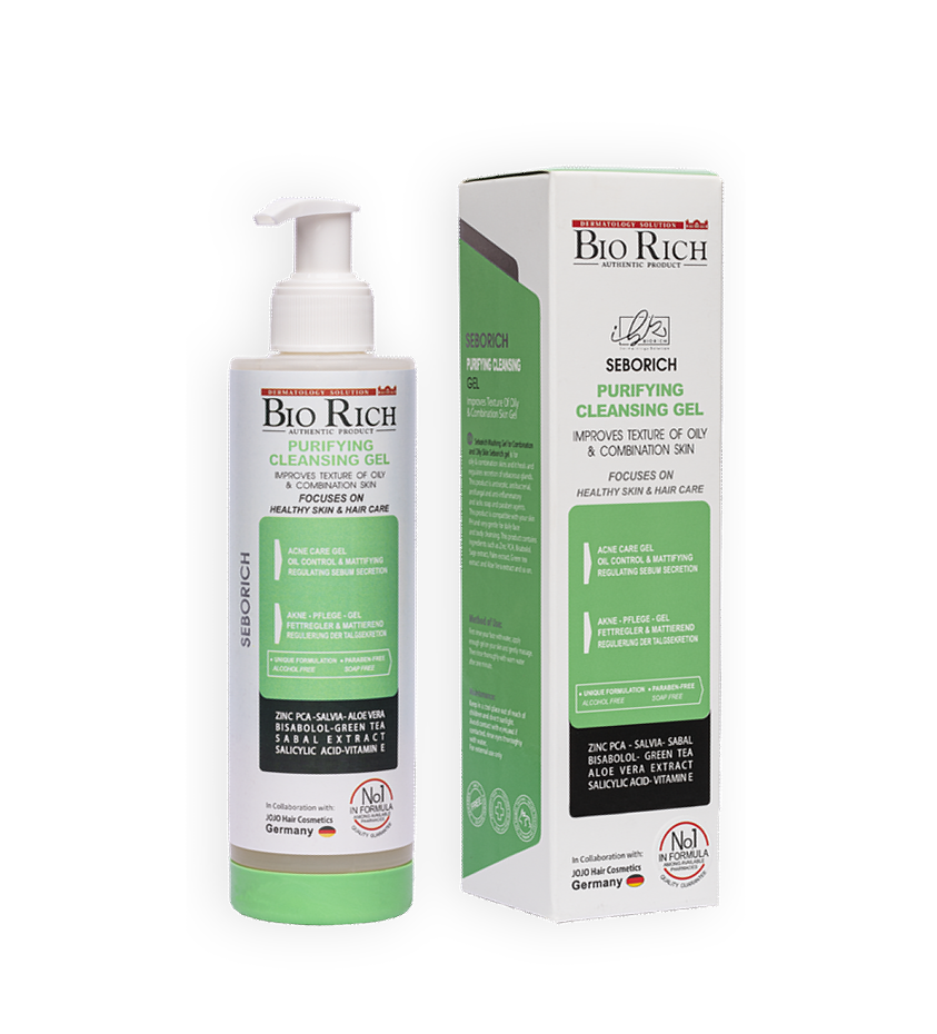 مای دارو - ژل شستشوی سبوریچ مناسب پوست چرب و مختلط بایو ریچ