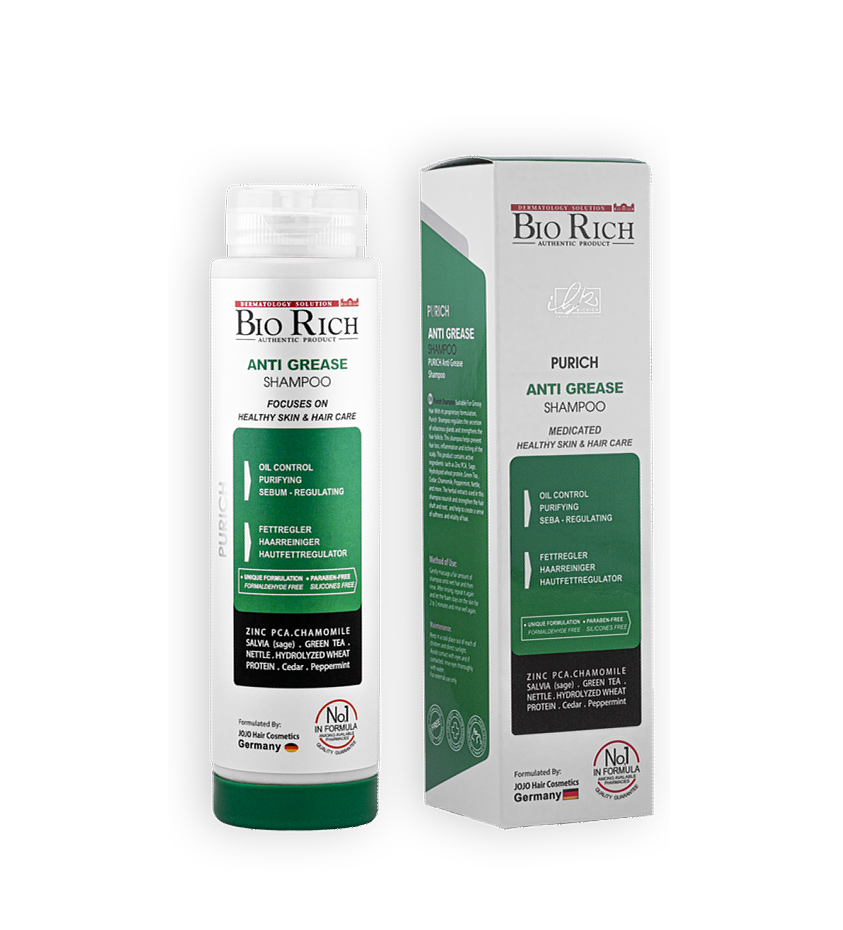 مای دارو - شامپو پیوریچ مخصوص موهای چرب بایو ریچ