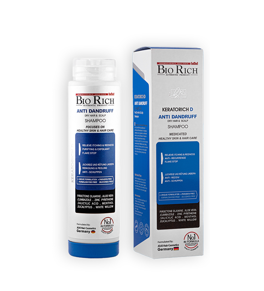 مای دارو - شامپو ضد شوره کراتوریچ D مناسب موهای خشک بایو ریچ
