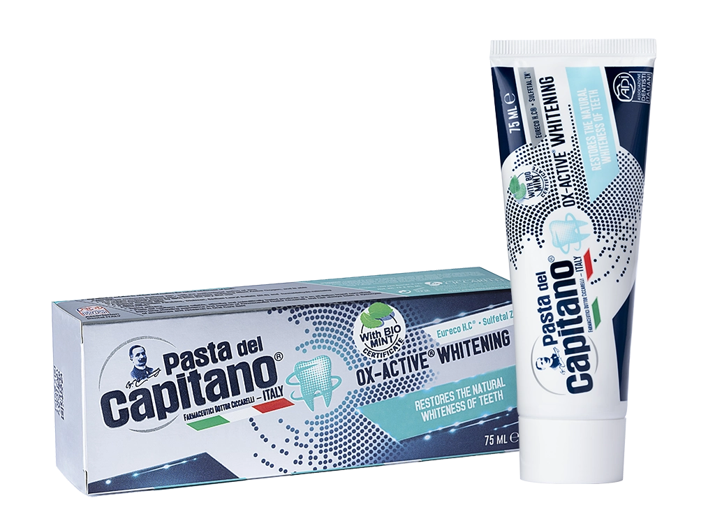 مای دارو - خمیردندان سفید کننده OX-active پاستا دل کاپیتانو