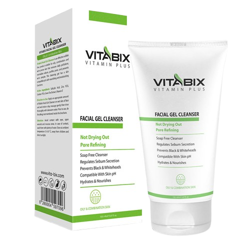 مای دارو - ژل شستشو صورت مناسب چرب و مختلط ویتابیکس