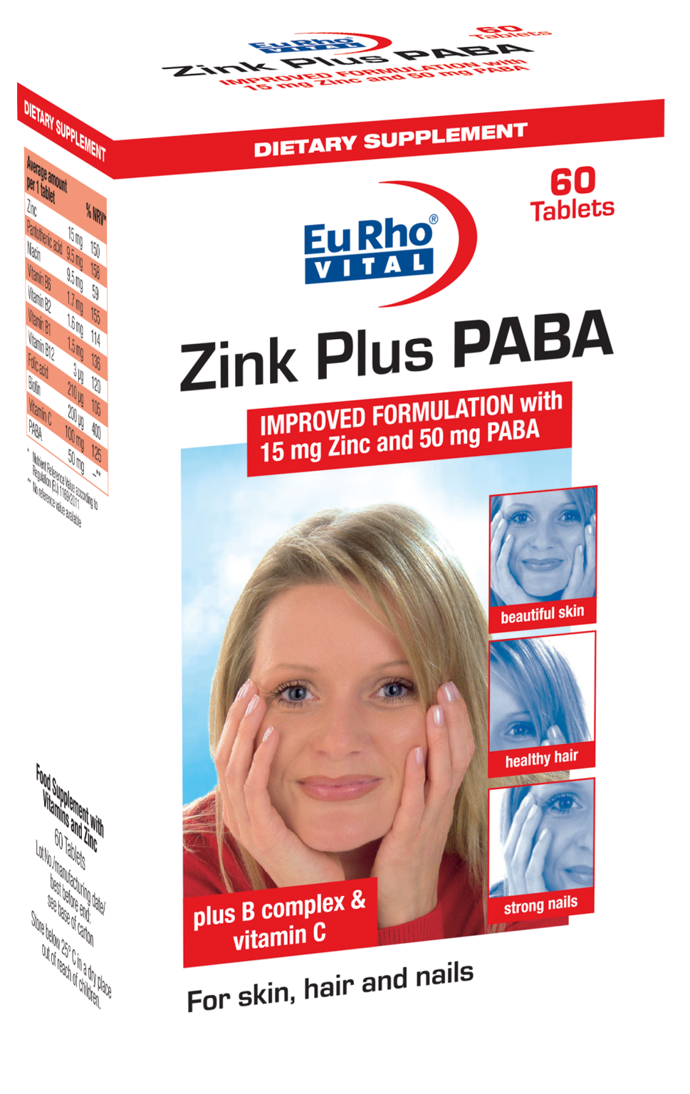 مای دارو - قرص زینک پلاس پابا یورو ویتال