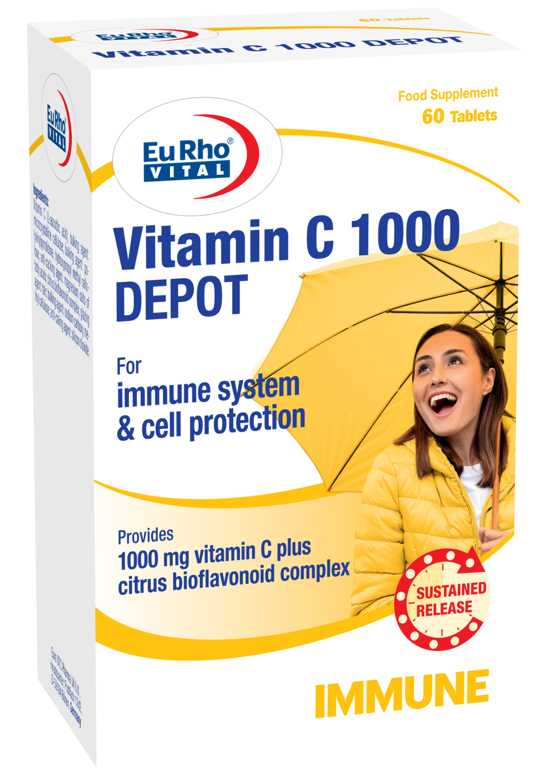 مای دارو - قرص ویتامین C 1000 میلی گرم دپو یورو ویتال