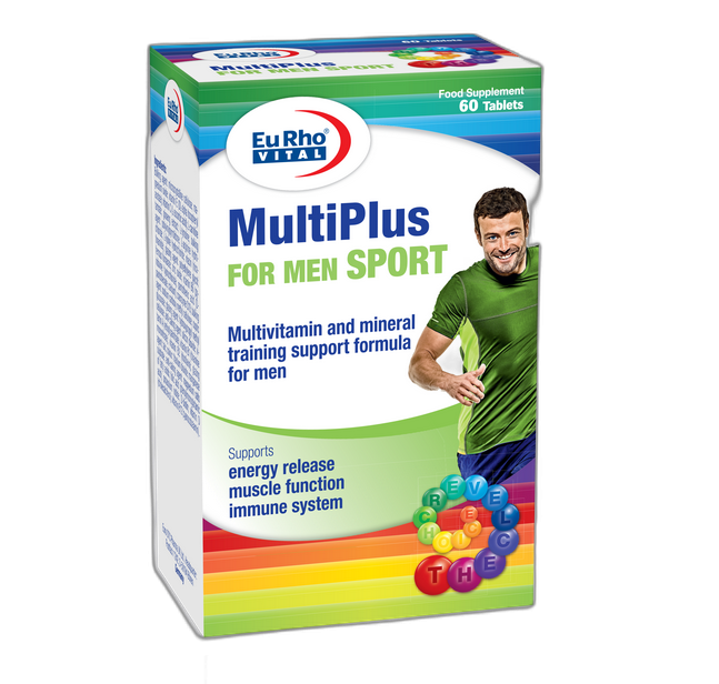 مای دارو - قرص مولتی پلاس فور من اسپرت یورو ویتال