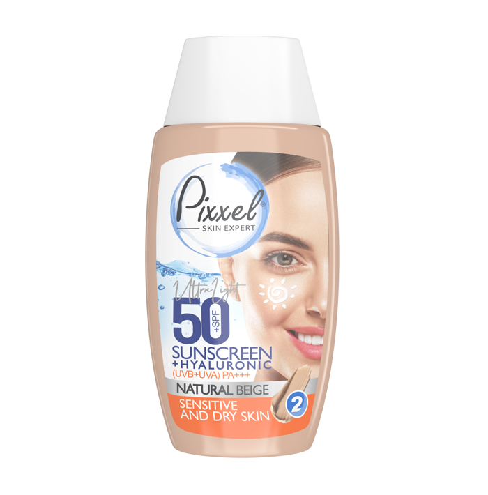 مای دارو - کرم ضد آفتاب رنگ بژ طبیعی مناسب پوست خشک پیکسل