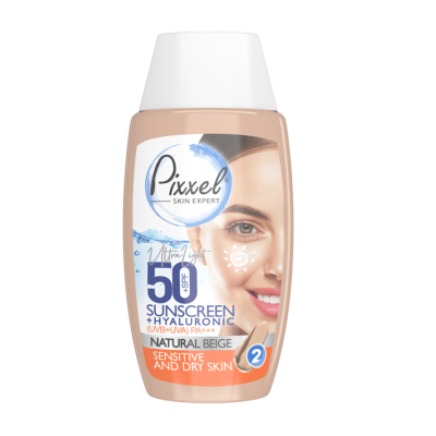 مای دارو - کرم ضد آفتاب رنگ بژ طبیعی مناسب پوست خشک پیکسل