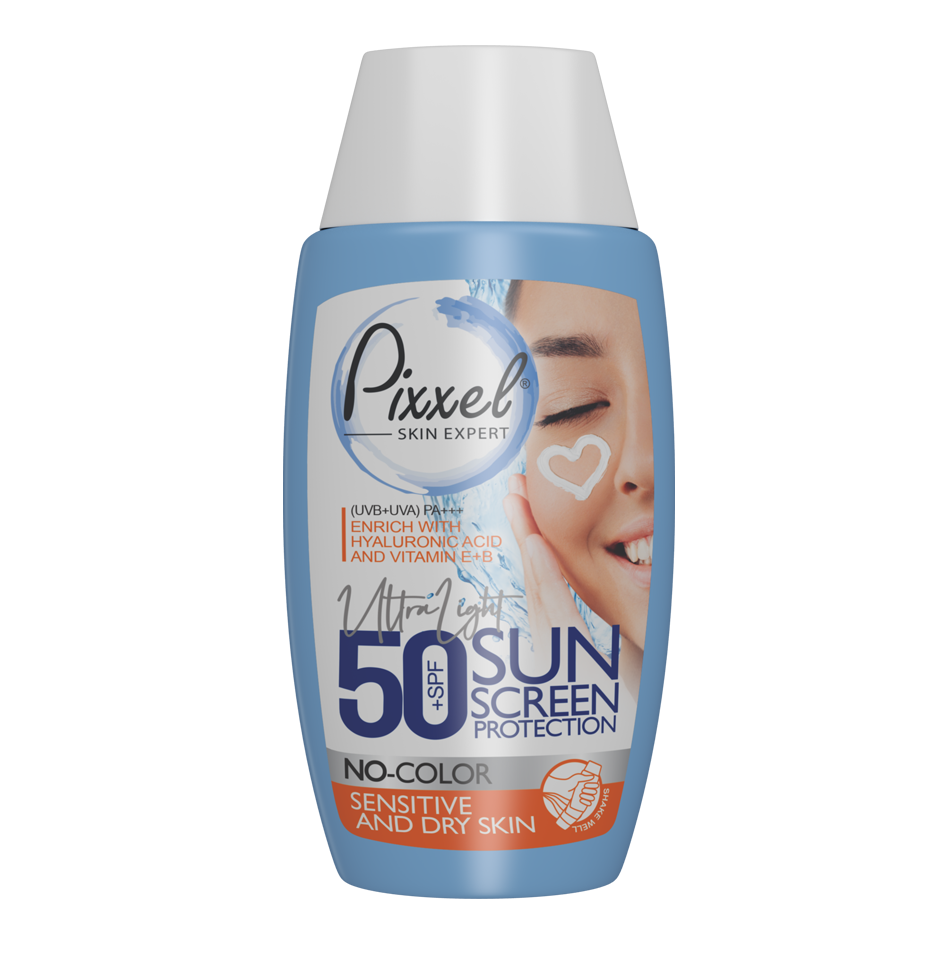 مای دارو - کرم ضد آفتاب (بی رنگ) مناسب پوست خشک و نرمال پیکسل