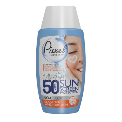 مای دارو - کرم ضد آفتاب (بی رنگ) مناسب پوست خشک و نرمال پیکسل