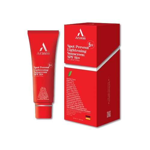 مای دارو - کرم ضد آفتاب روشن کننده تخصصی مناسب لک‌های پوستی فیوژن واتر SPF50 آراکسین