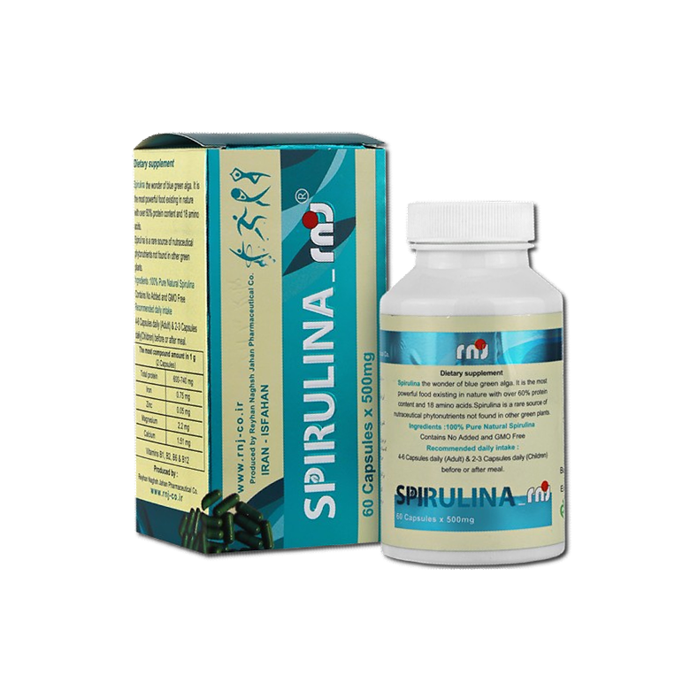 مای دارو - کپسول اسپیرولینا ریحان نقش جهان