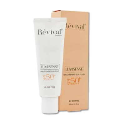 مای دارو - فلوئید ضد آفتاب روشن کننده SPF50 مناسب انواع پوست رویوال