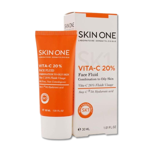 مای دارو - فلوئید صورت ویتامین سی 20 درصد مناسب پوست چرب و مختلط اسکین وان