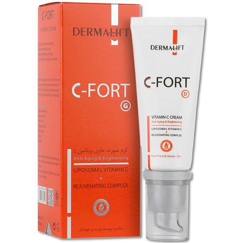 مای دارو - کرم صورت حاوی ویتامین C سی فورت پوست چرب و جوشدار درمالیفت