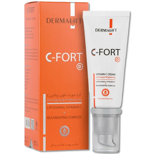 مای دارو - کرم صورت حاوی ویتامین C سی فورت پوست خشک درمالیفت