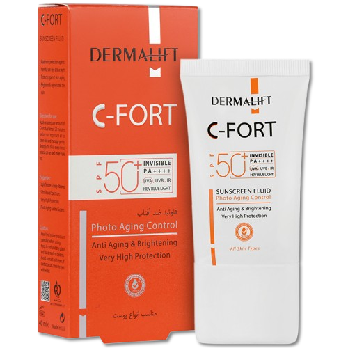 مای دارو - فلوئید ضد آفتاب سی فورت (بی رنگ) SPF50 درمالیفت