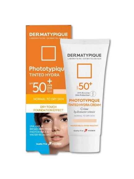 مای دارو - فلوئید ضد آفتاب هیدرا پوست خشک SPF50 (رز بژ) درماتیپیک