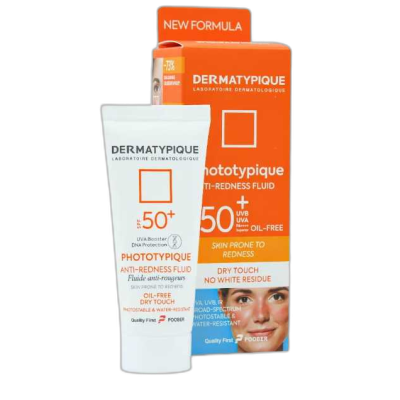 مای دارو - فلوئید ضد آفتاب (بی رنگ)ضد قرمزی و پوست حساس SPF50 درماتیپیک