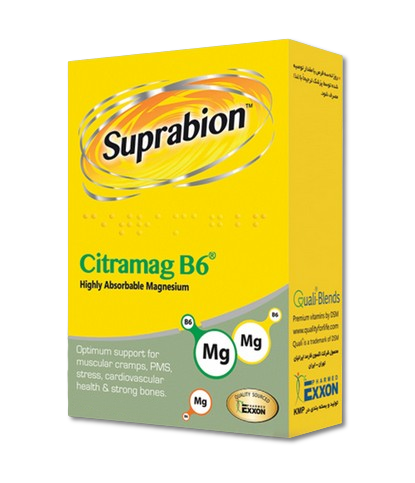 مای دارو - قرص منیزیم و ویتامین B6، سیترامگ B6 (60 عددی) سوپرابیون