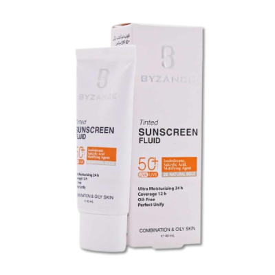 مای دارو - فلوئید ضد آفتاب کرم پودری +SPF50 بیزانس مناسب پوست مختلط و چرب (بژ طبیعی 20)