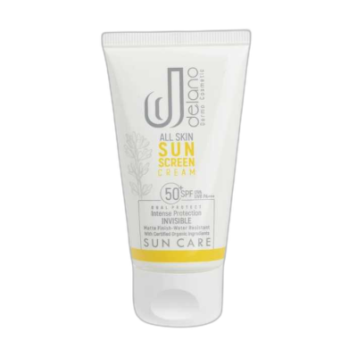 مای دارو - کرم ضد آفتاب بی رنگ دلانو برای انواع پوست +SPF 50